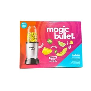 Magic Bullet 250 watt Silver Black Blender W/Accessories New in Box